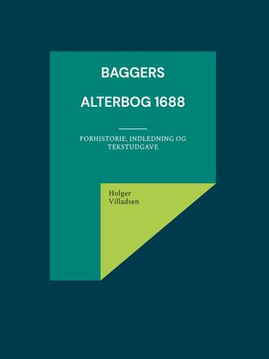 cover image of Baggers Alterbog 1688